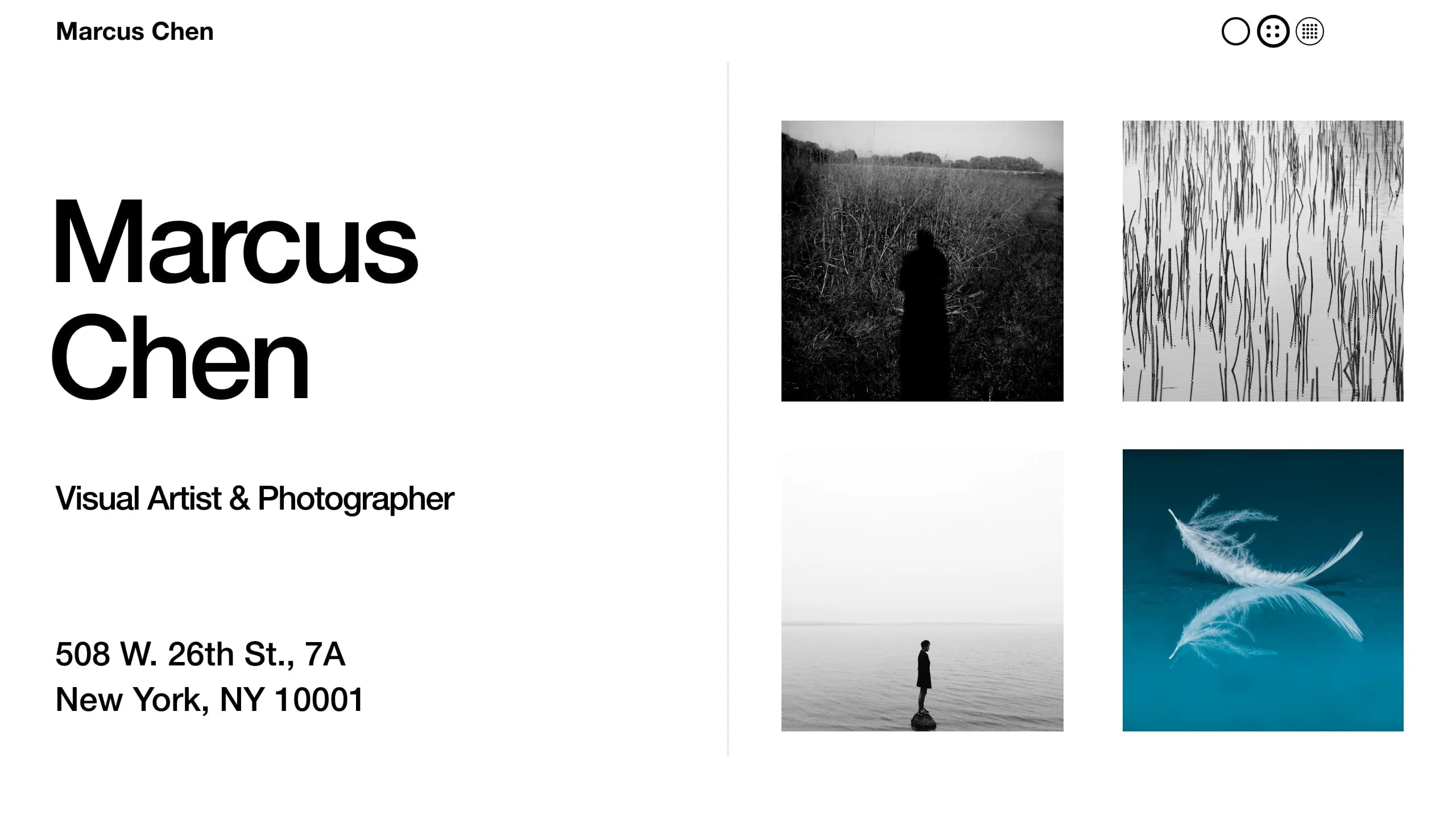 Screenshot of Minimal portfolio